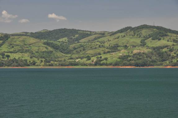 A bela vista do nosso hotel na região da Laguna de Arenal, na Costa Rica